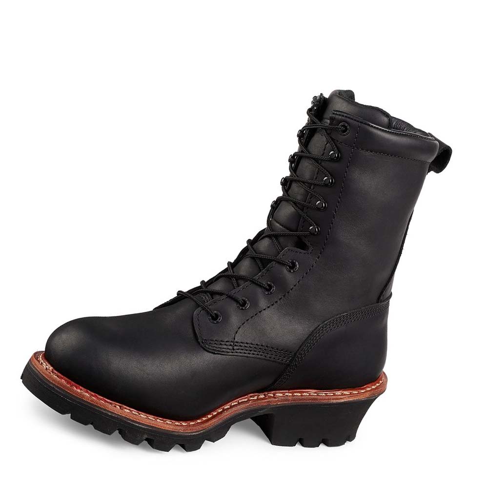 Red Wing 9-inch Insulated, Safety Toe Men's Waterproof Boots Black | ZA 392AHK